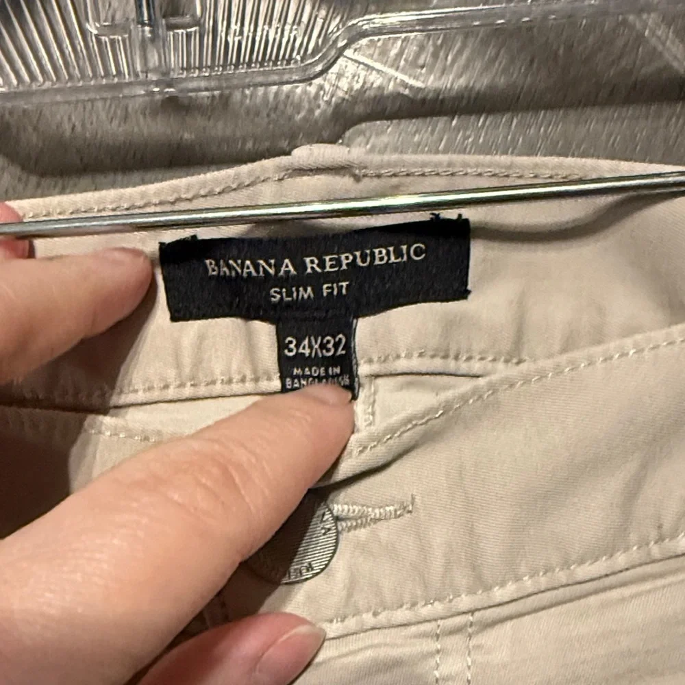 Banana Republic Slim Fit Khaki Trousers